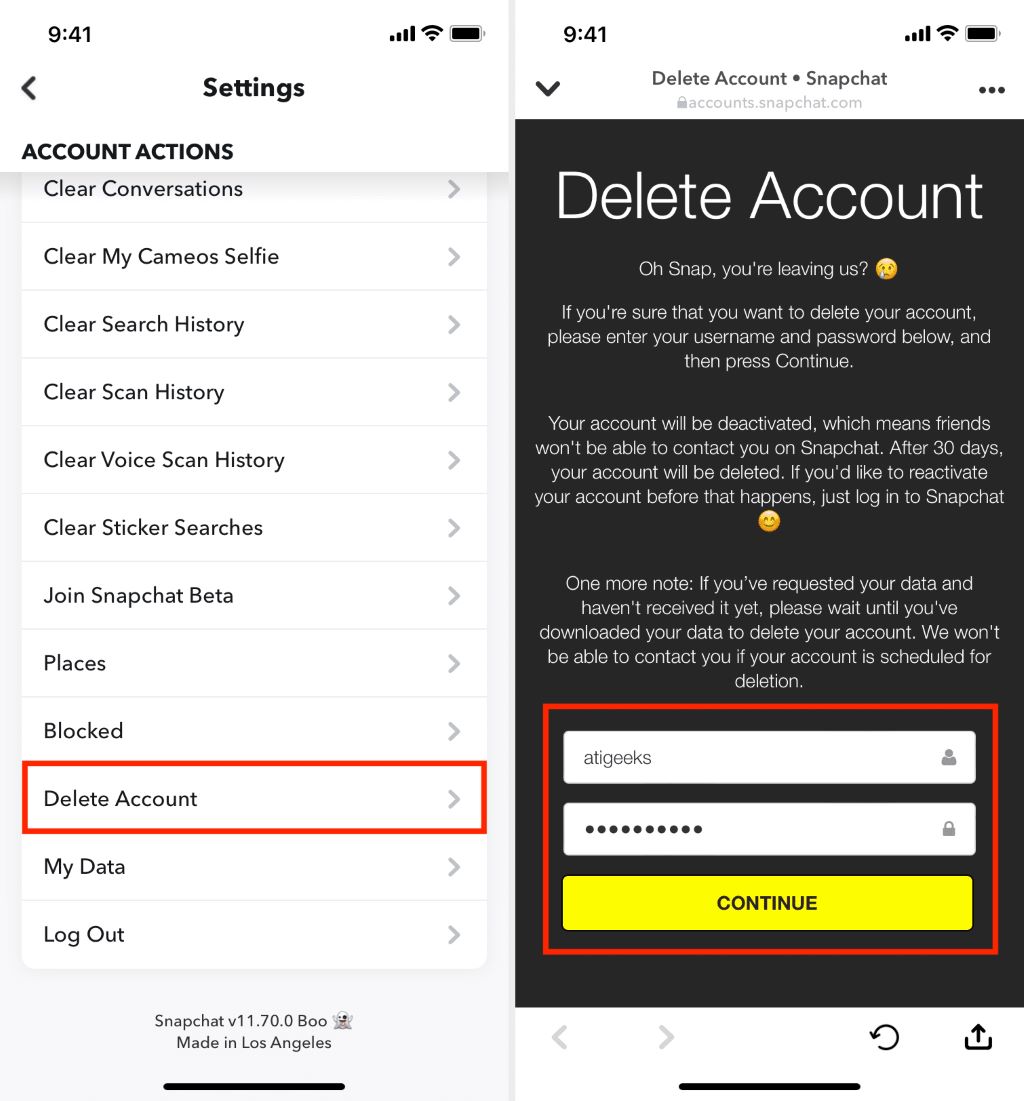 Reasons To Delete Snapchat Account