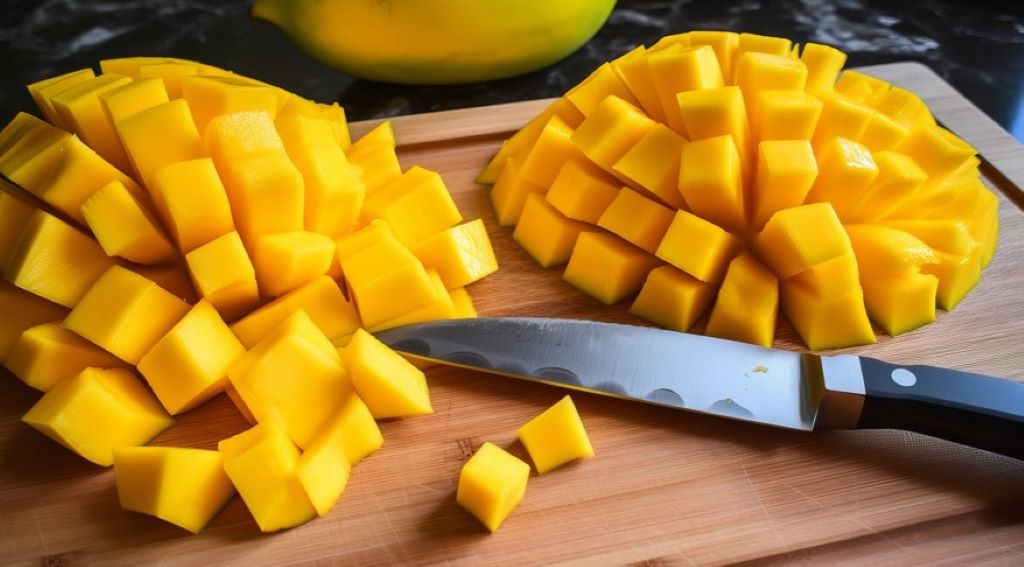 How to cut a mango with no waste?