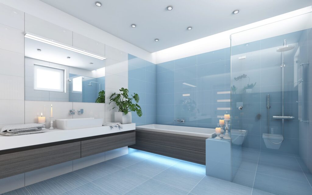 What is the procedure of cleaning shower?